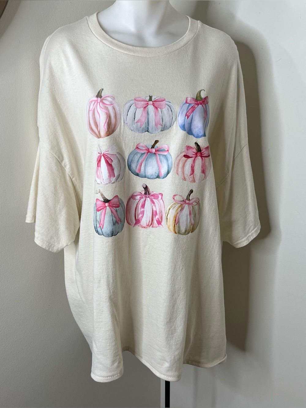 Women's Pastel Pumpkin Graphic T-Shirt 2x